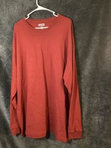 Duluth Trading Co Mens T Shirt ￼red Longtail Relaxed Fit Long Sleeves Si... - $12.76