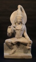 Antique Hindu white marble statue of Shiva - £666.62 GBP