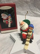 Hallmark 1995 Vintage DREAM ON Santa Fast Asleep Child’s Long Wishlist Ornament - £8.60 GBP