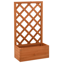 Outdoor Garden Patio Wooden Solid Firwood Trellis Planter Plant Flower Stand - £39.62 GBP+