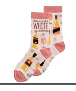 New! Women&#39;s Christmas/Holiday Socks. White Christmas. Wine - $6.92