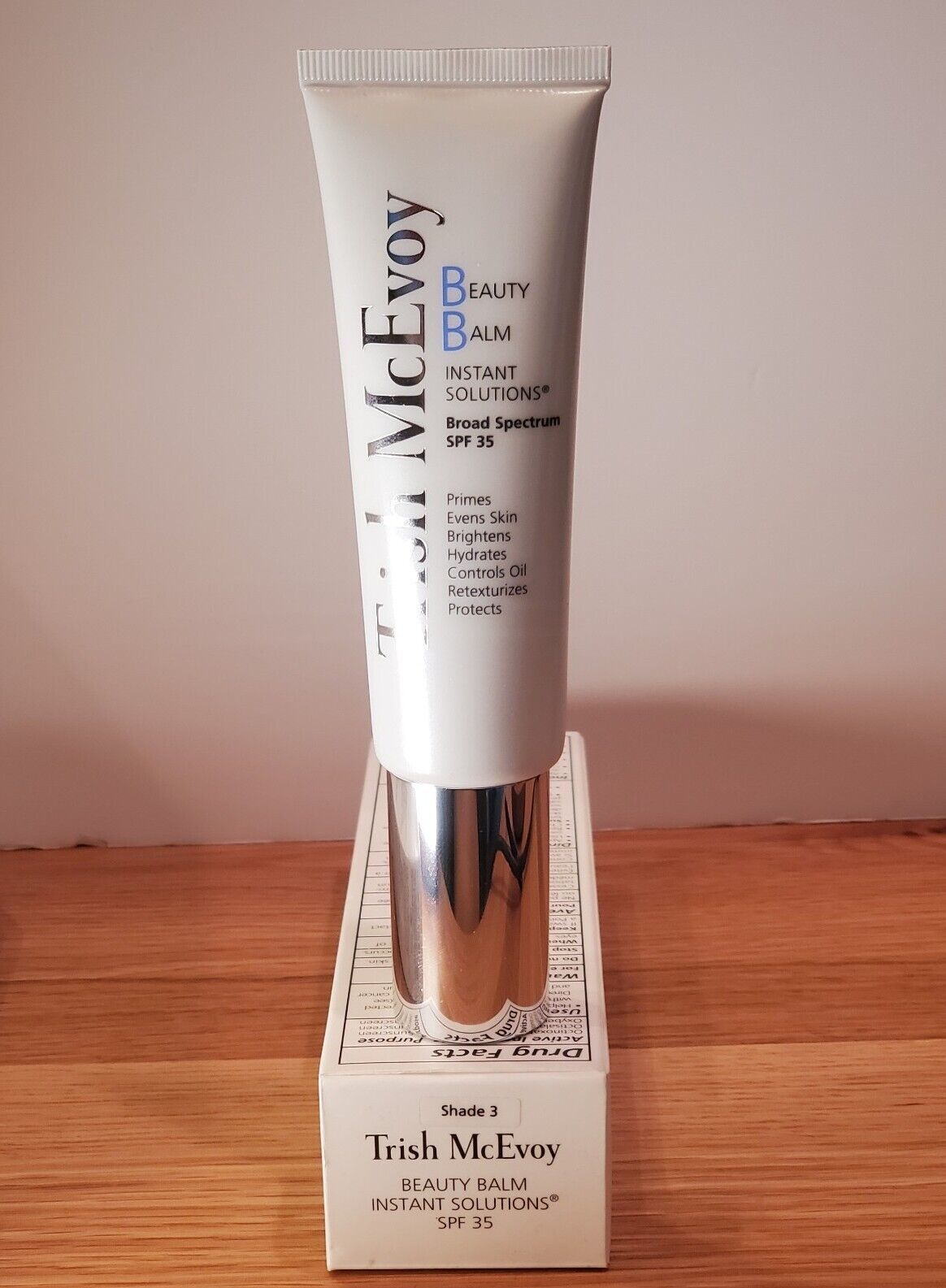 Trish McEvoy Beauty Balm Instant Solutions SPF 35 - Shade 3, 55ml 1.8fl oz NIB - $33.00