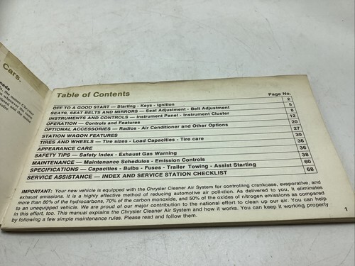 1974 PLYMOUTH SATELLITE OWNERS OPERATORS Item image 6