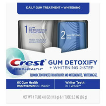 Crest Pro-Health Gum Detoxify + Whitening Two- Step Toothpastes Exp 7/2024 - £11.62 GBP