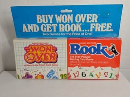 Parker Brothers Won Over &amp; Rook Card Games Set Vintage 1983 New (e) - £23.35 GBP