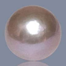 Terrific 12.8 x 13mm 16.8 Carats Keshi Natural Purple Pink Round Pearl Loose - $54.70