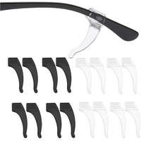 8 Pairs Silicone Anti-Slip Eyeglass Ear Grips Hook Soft Eyeglass Retainer Comfo - £12.26 GBP