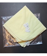 Vintage 1960s ANGELFLUFF BABY BLANKET by Hollywood Needlecraft CA Yellow - $56.22