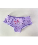 American Girl Bitty Baby Doll Cloth Diaper Purple Polka Dots ONLY CMV35 - $9.90