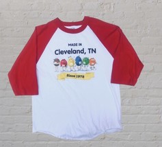M&amp;M’s Raglan T Shirt Made In Cleveland TN Large - £15.73 GBP