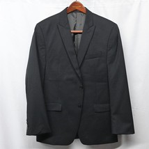 Calvin Klein 42R Black Stripe Slim Fit Peak Lapel Blazer Sport Coat Suit... - £20.02 GBP