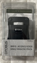Fobus DSS1 9mm &amp; .40 Single Stack Mag Pouch Ambidextrous Paddle Black Re... - $32.98