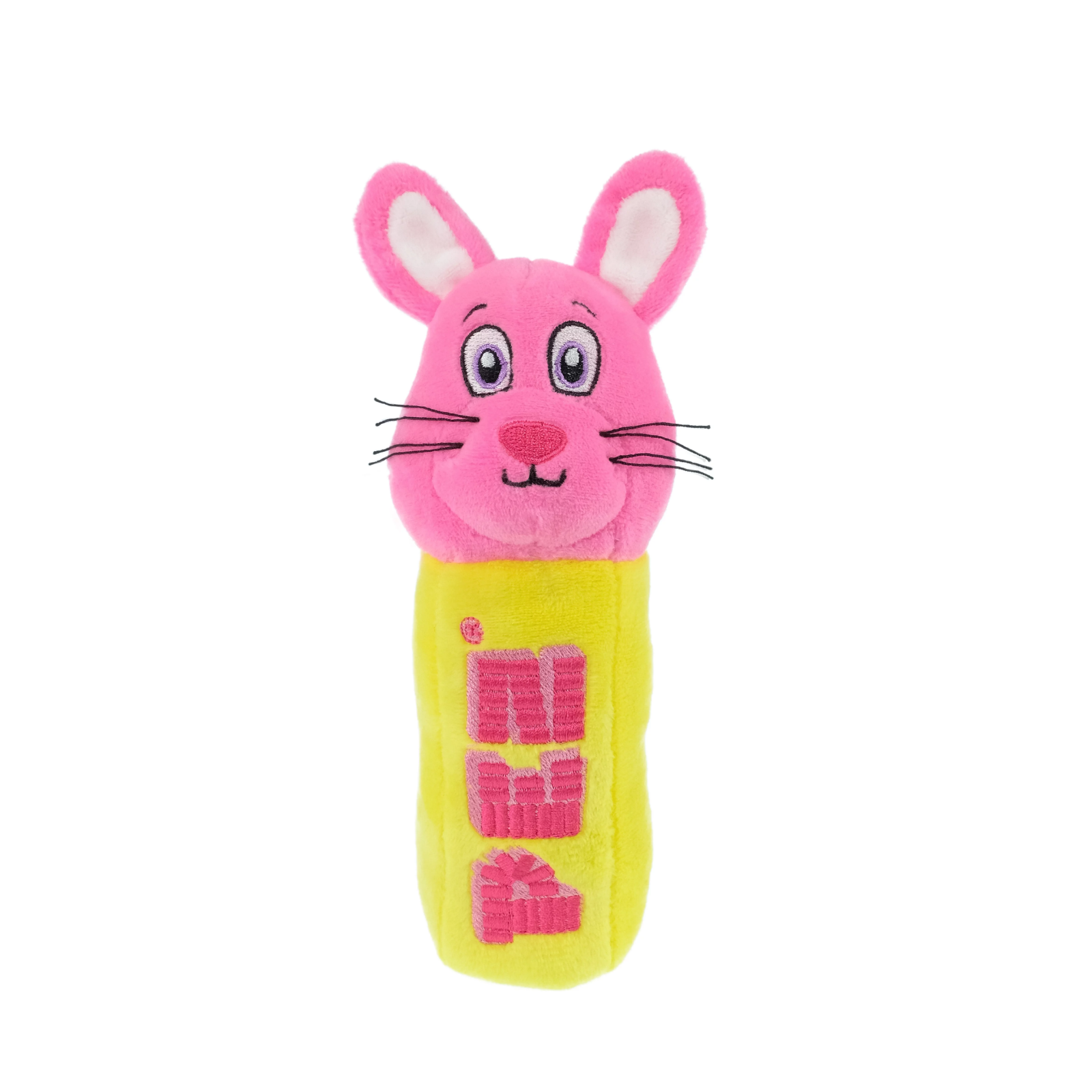 PEZ Bunny Easter Pink & Yellow Plush 6.75" - New - $14.99