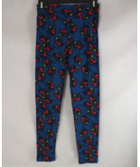 LuLaRoe One Size Leggings Blue With Colorful Balloons Designs - $202.80 MXN