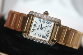 14K 585 Yellow Gold Italy Prestige Diamond Bezel Watch Swiss Quartz- 56.... - $4,327.50