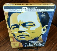 The Wolf of Wall Street Steelbook(4K+Blu-ray+Digital)NEW-Free Box S&amp;H w/Tracking - £41.96 GBP