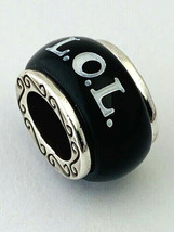 Brighton L.O.L. Oval Spacer Bead, Silver Finish, White JC91652, New - $12.34