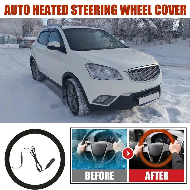 Heated Steering Wheel Cover - Rechargeable Heated Steering Wheel Covers for Ca - £15.64 GBP