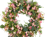 Spring Wreaths for Front Door 22 Inch, Door Wreath for Spring and Summer... - $48.62