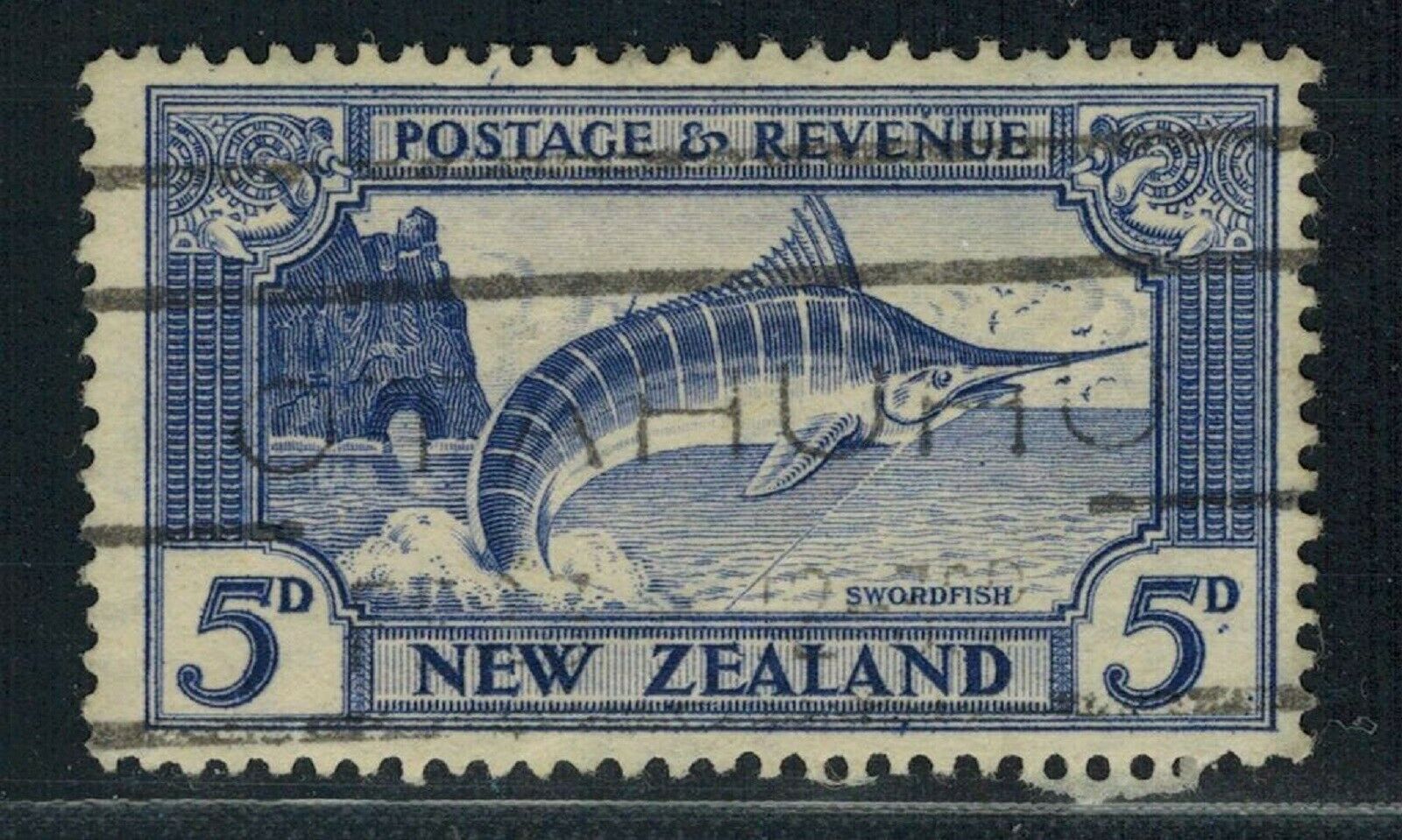 Primary image for New Zealand Sc# 192  used Striped Marlin (1935) Postage