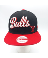 Chicago Bulls Script Logo Windy City New Era 9Fifty Hardwood Classic Sna... - £22.67 GBP