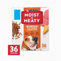 Purina Moist and Meaty Burger With Cheddar Cheese Flavor Dry Soft Dog Fo... - £20.51 GBP