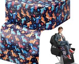 Kids&#39; Leather Barber Chair With Seat Cushion And Dinosaur Pattern For Hair - $40.97