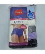 Women&#39;s Hanes Tagless Briefs Ultra Soft Panties Size 8 Cotton 6 Pair No ... - $13.99