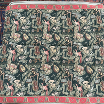Vintage Tapisserie Tapestry Designs Renaissance Woven Art Music Harp Bir... - $133.20