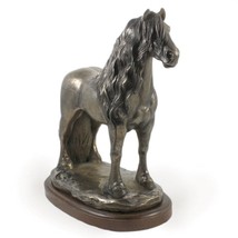 Fresian Horse (mare), horse wooden base statue, limited edition, ArtDog - £159.89 GBP