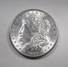 1889 Silver Morgan Dollar VCH AU Coin AN595 - £42.73 GBP