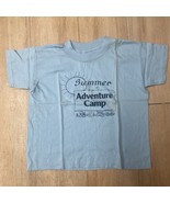  Rare Vintage 1980s Child’s Tshirt ️ Summer Adventure Camp Lompoc Califo... - $4,645.82 MXN