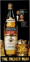 1981 Appleton Gold Jamaica Rum Vintage Print Ad Jamaican Estate 80s Bar ... - $10.97