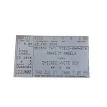 MLB 2000 07/27 Chicago White Sox at Anaheim Angels Ticket-Chris Singleton HR - $9.99