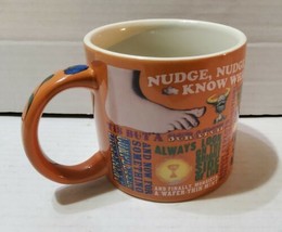 Monty Python The Unemployed Philosophers Guild Quotes Orange Coffee Mug Tea 2013 - £18.43 GBP