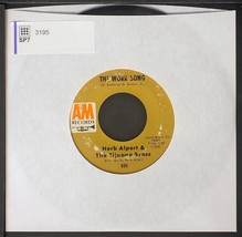 Herb Alpert &amp; The Tijuana Brass - The Work Song - 7&quot; single 45rpm record - £7.39 GBP