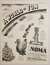 1945 Print Ad Noma Electric Corporation NY Toys Train,Hickory Dickory Dock - £10.51 GBP