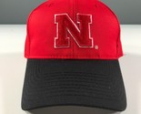 Universidad De Nebraska Sombrero Negro Ala Con Rojo Domo Oc SPORTS Curvo... - $15.79