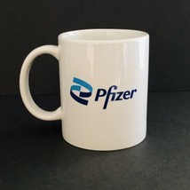 Pfizer Logo Mug Pharmaceutical Company 10 ounce - £35.38 GBP