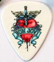 Bon Jovi Guitar Pick Dagger And Heart Rock Plectrum 0.71 mm - £3.60 GBP