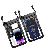 [Up to 10.5 ] 2 Pack Waterproof Phone Pouch Large - IPX8 14 - £49.14 GBP
