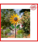 Charming 56&quot; Metal Sunflower Wind Spinner - Vibrant Patio and Garden Dec... - $645.29 MXN