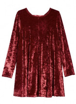 NWT Tucker + Tate Womens Tie Back Velour Dress Red Size L - £11.09 GBP