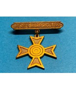 CIRCA 1907, US ARMY NATIONAL GUARD, PISTOL SHARPSHOOTER BADGE, HALLMARKED - $2,718.31 MXN
