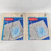 2x Sealed Rubbermaid Sink Mats #1291 Almond 10.7&quot; x 12.7&quot; Set Vintage Ne... - $79.10