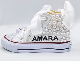 Customize Name Bling Kid Tennis Shoe Design - £60.43 GBP