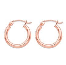 14K Gold Hoop Earrings Minimalist Hoops 20mm Over Real Solid 925 Sterling Silver - £38.67 GBP