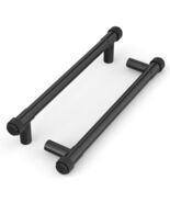 homdiy 10 Pack Matte Black Cabinet Handles 5 Inch Hole Center Zinc Alloy - $25.50 CAD