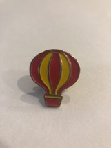 Hot Air Ballon Red And Yellow Metal Enamel Lapel Pin - £11.38 GBP