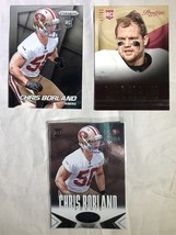 Lot of 3 Chris Borland Rookie Cards San Francisco 49ers niners /999 cert... - $74.89 MXN